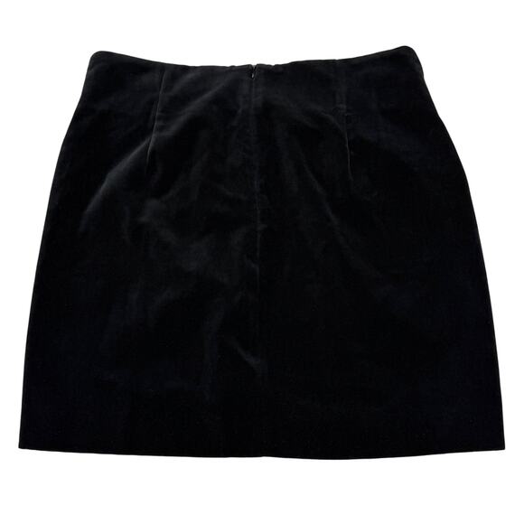 NWT ZARA Ruched Draped Velvet High Waisted Mini Black Skirt Size Small - Picture 5 of 5